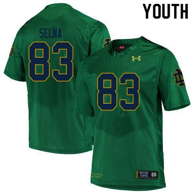 Notre Dame Fighting Irish Youth Charlie Selna #83 Green Under Armour Authentic Stitched College NCAA Football Jersey ZCO0499WR